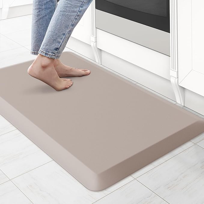 KitchenClouds Kitchen Mat Cushioned Anti Fatigue Kitchen Rug 0.8inch Waterproof by KitchenClouds
