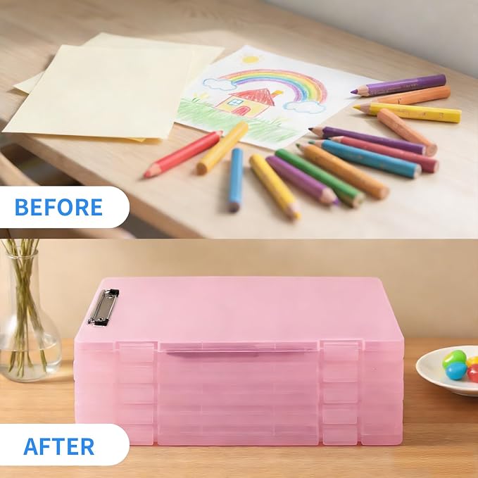 Clipboard with Storage, Waterproof Foldable Heavy Duty Nursing Clip Board - Image 3