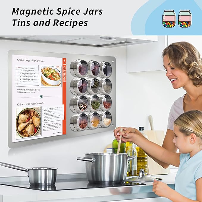 2Pack Magnetic Board, 17.1" x 11.8" Magnet Display, - Image 5