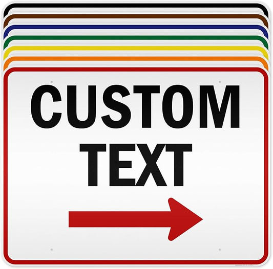 Custom Arrow and Directional Sign by My Sign Center by MySignCenter