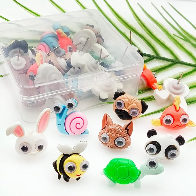 Fun Animals Push Pins, Cute Thumb Tacks Pushpins - Image 6