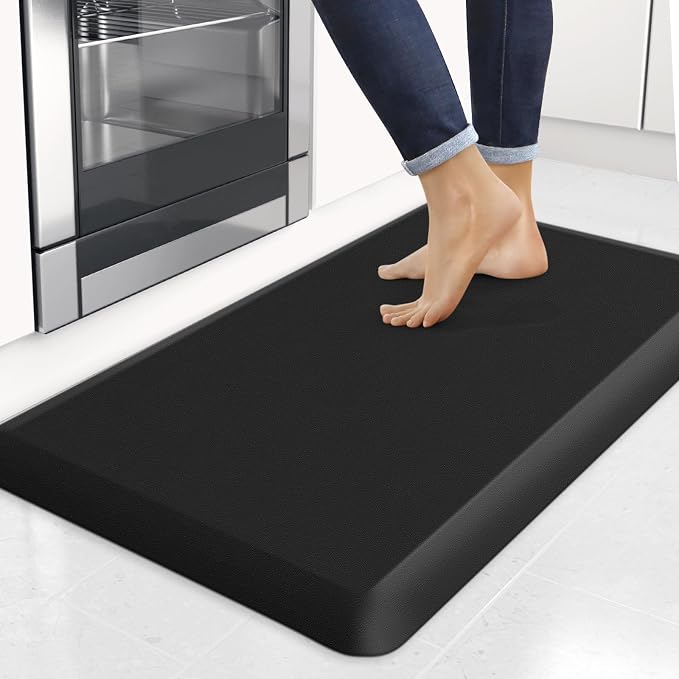 4/5 Inch Thick Kitchen Mats for Floor, StepRite Kitchen Rug for Standing Desk by Bringcushiontoyourlife
