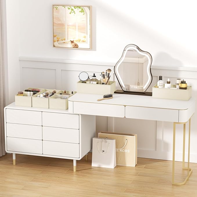 DIMJ Drawer Organizer Clothes Storage - 24 Pack Baby Dresser Organizer for Nursery, Small Fabric Closet Drawer Organizer Bins for Underwears Socks, Foldable Storage Dividers Organization for Bedroom-DeskLoop Office