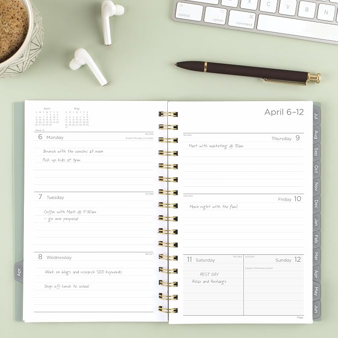 Mead Planner 2026-2027 Weekly & Monthly Academic 15-Month April-June, 5.5" x - Image 2