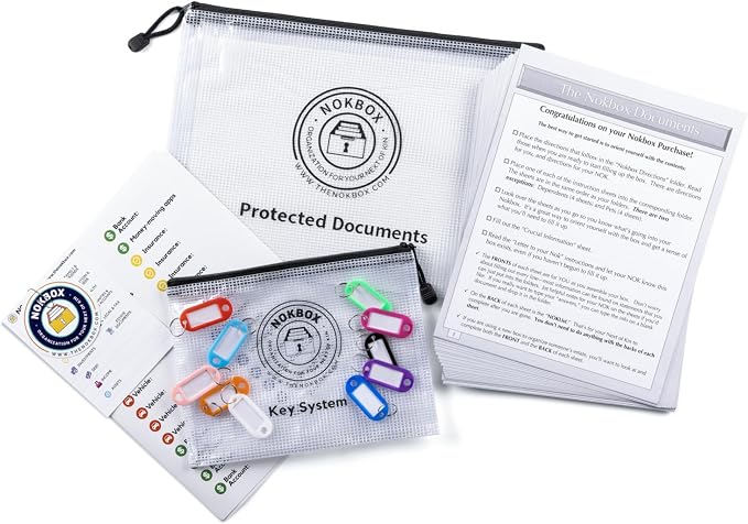 The Nokbox Lite – DIY Estate Planning Organizer & Emergency Kit | Home & Office by Nokbox