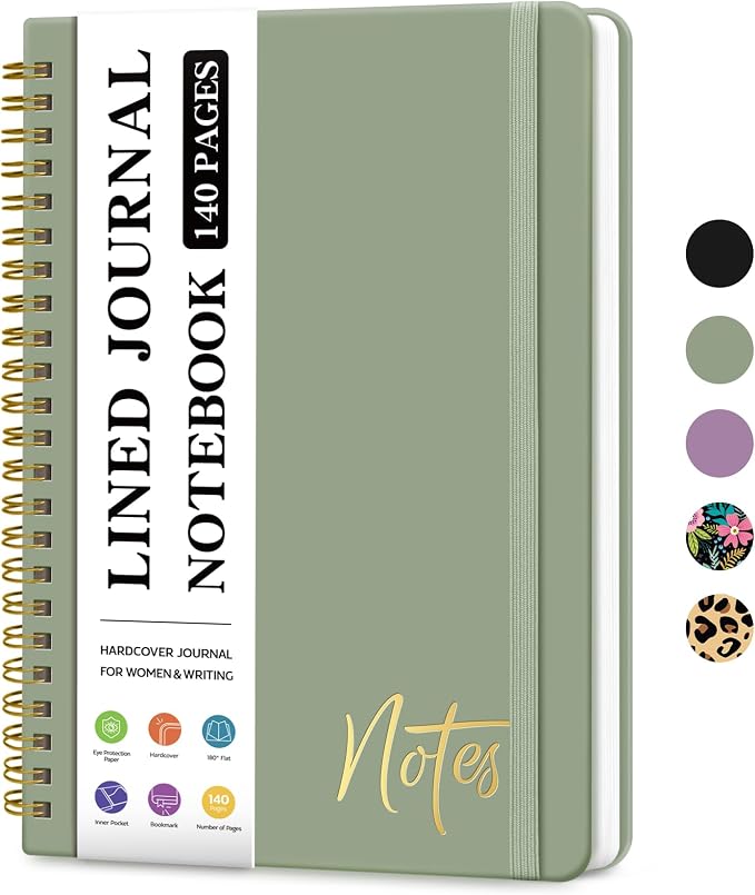 ZOTIA Lined Spiral Journal Notebook by Zotia