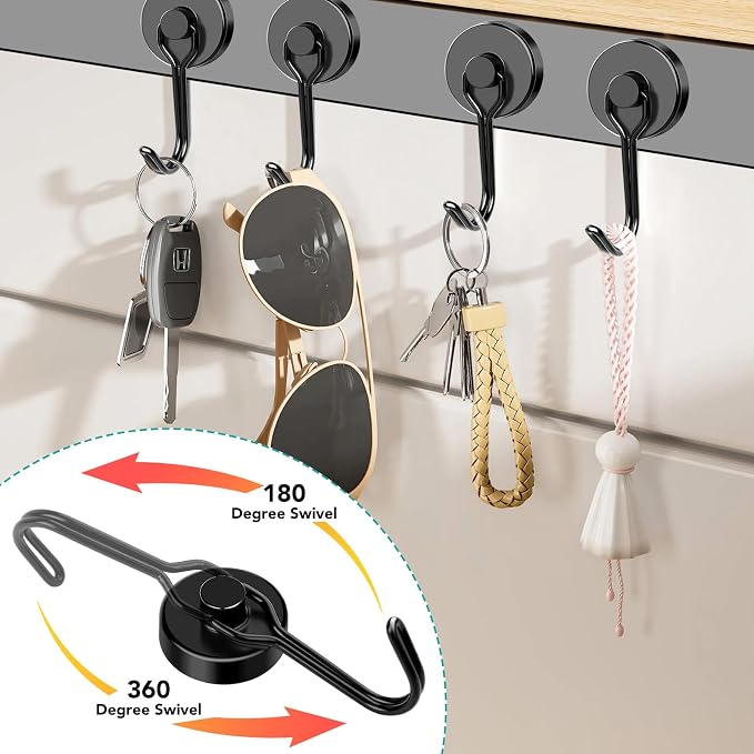DIYMAG Magnetic Hooks, 120LBS Heavy Duty 16 Pack 2026 Cruise Ship Essentials | - Image 5