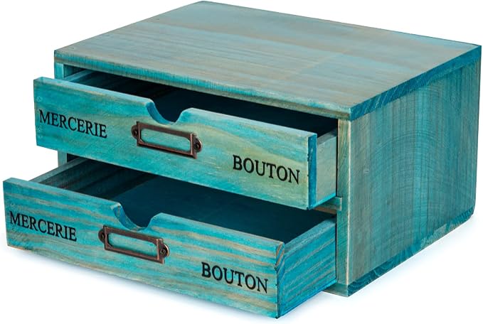 Turquoise 2-Tier Drawer Unit by PrimoSupply