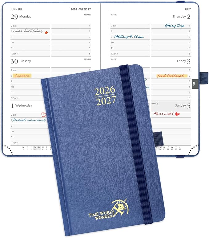 POPRUN 2026-2027 Academic Small Weekly Planner, July 2026 to June 2027 by POPRUN