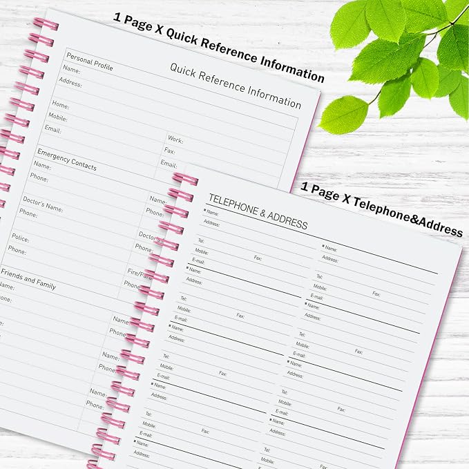 Daily Planner Undated, Asten To Do List Notebook Hourly Schedules Spiral - Image 5
