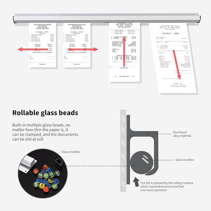 CjgyzTicket Holder for Restaurant, 36/48/60 inches, Restaurant Order Holder，and - Image 4