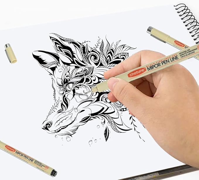 Micro Fineliner Set – 3 size Archival Ink pens for Technical Drawing, Anime & Sketching – Artists, Architects & Illustrators-DeskLoop Office