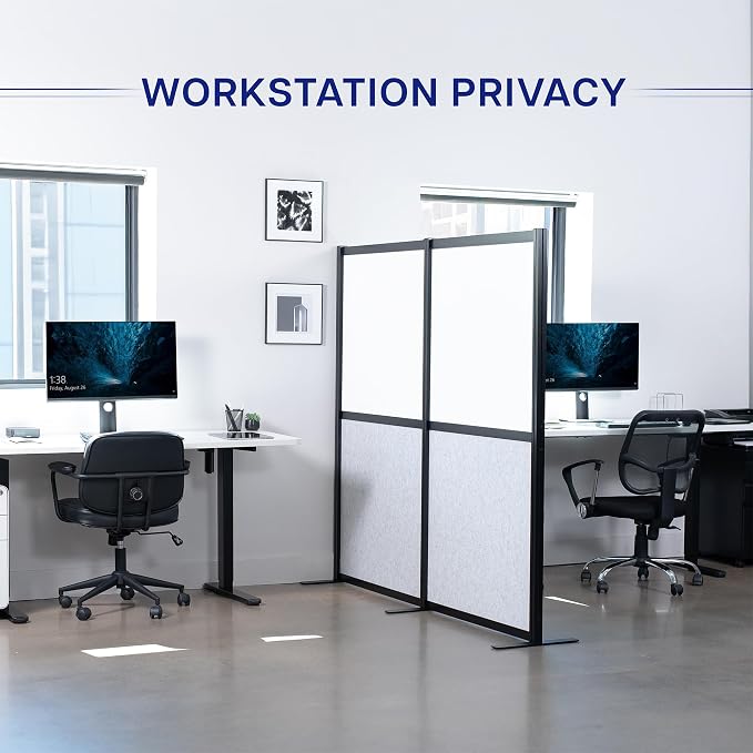 VIVO Modular Wall System, 2 PET Panels, Modern Professional Office Cubicle - Image 7