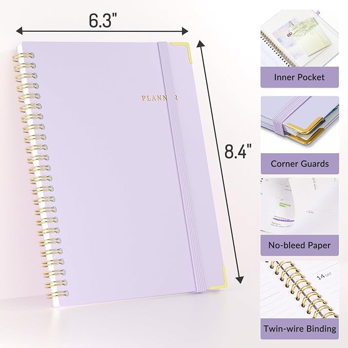 2026 Planner, Forvencer Calendar Planner Weekly and Monthly, Jan 2026-Dec 2026 - Image 5