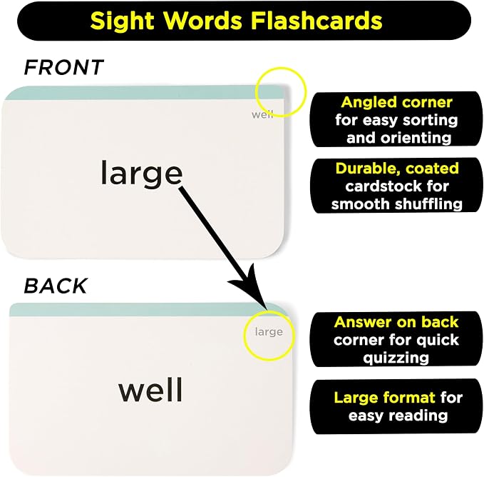 Award-Winning Learn to Read Flash Card Bundle – 1600+ Words: Sight Words - Image 8