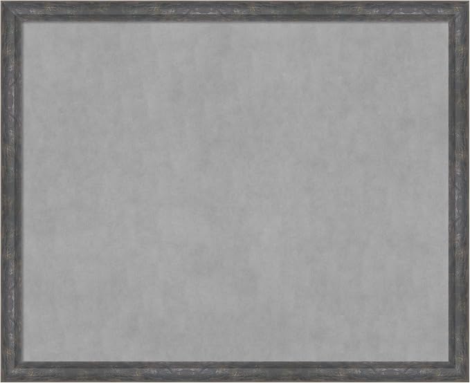 Amanti Art Grey Framed Magnetic Board 35x43 X-Large Vision Board by AmantiArt