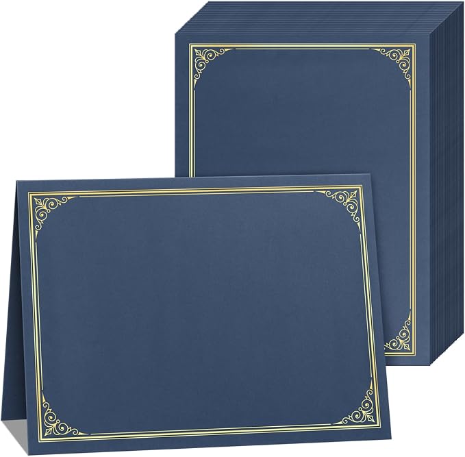 SUNEE Certificate Holders, Diploma Covers Gold Foil Border, by SUNEE