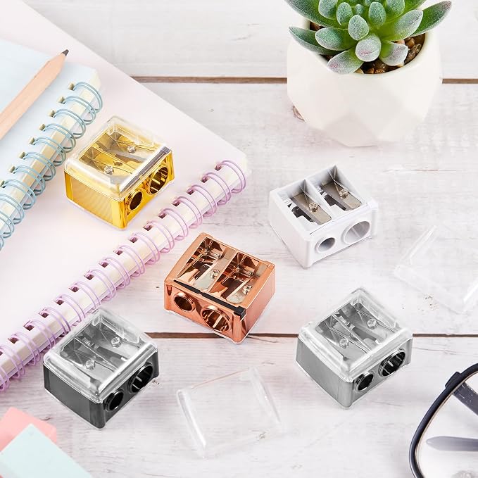 Chuangdi 5 Pack Makeup Pencil Sharpener Plastic Lip Liner Pencil Eyeliner - Image 5