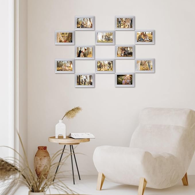 Giftgarden 4x6 Picture Frame Silver Set of 12 - Image 7