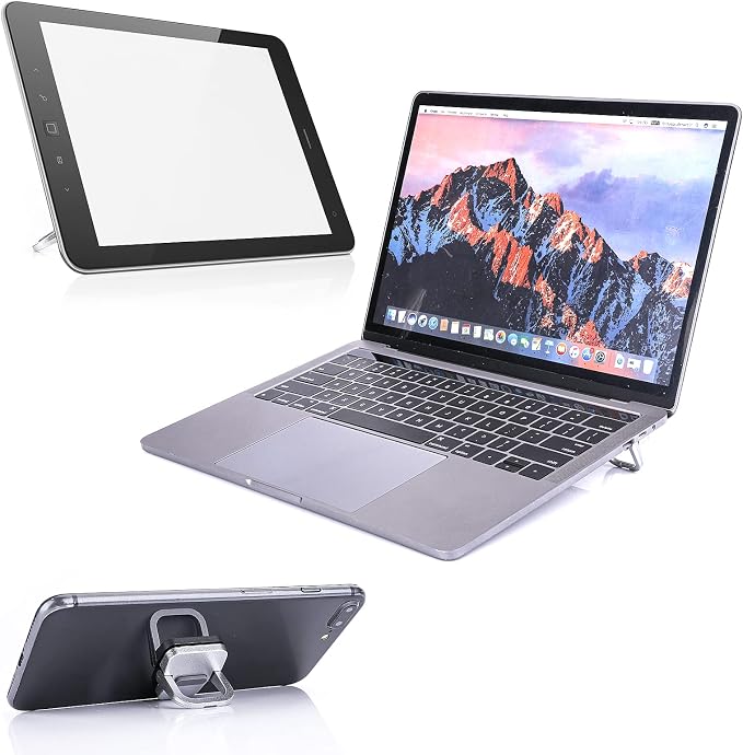 Abeillo 2PCS Portable Keyboard Riser, Self-Adhesive Mini Laptop Stand Invisible - Image 3