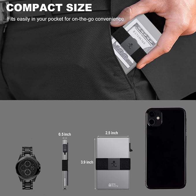 SEMORID Slim Aluminum Card Holder Wallet - Image 6