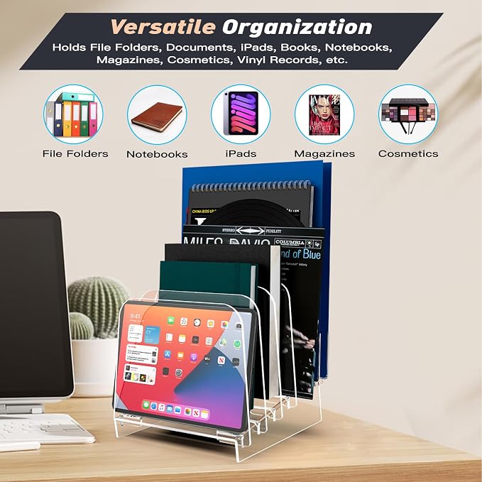 File Holder File Sorter, Vertical File Organizer - Image 4