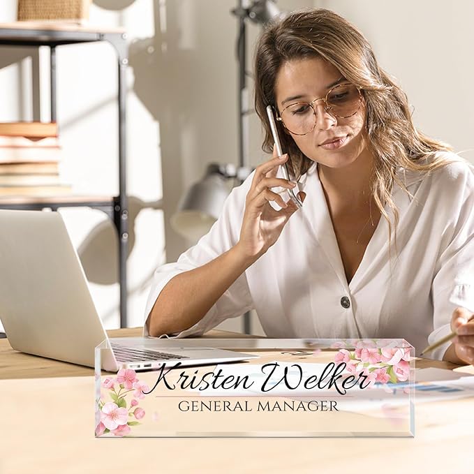 Personalized Office Name Plate for Desk - Image 2