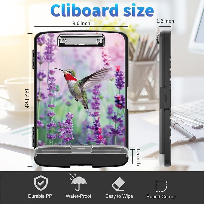 Clipboard with Storage, Clip Boards 8.5x11 with Storage High Capacity Nursing - Image 2