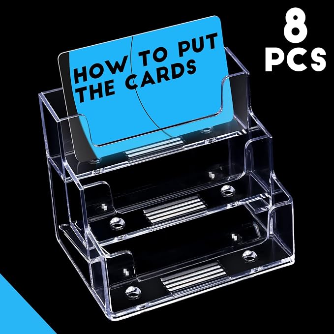 TecUnite 8 Pieces Business Card Holder - Image 4