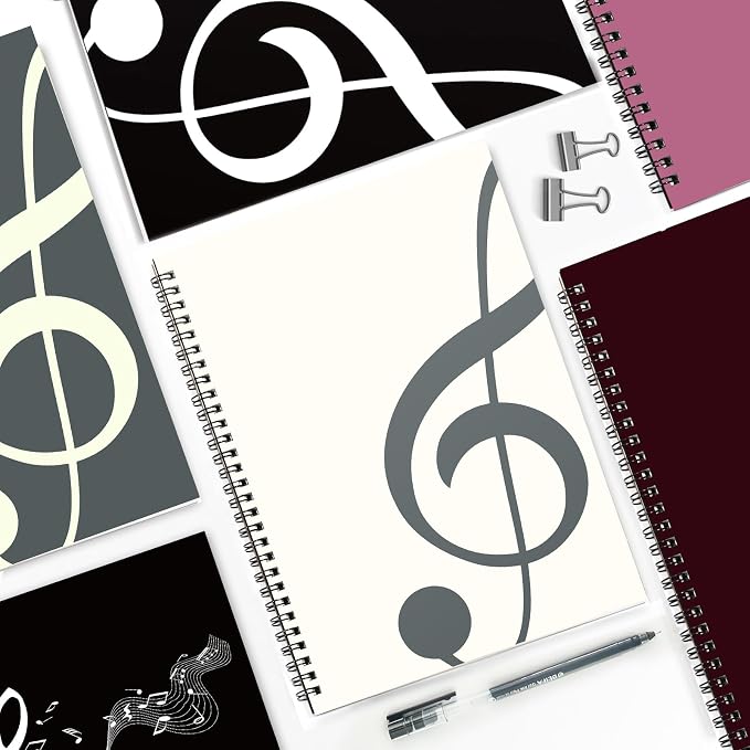 MAXCURY Blank Sheet Music Composition Manuscript Staff Paper Art Music Notebook - Image 8