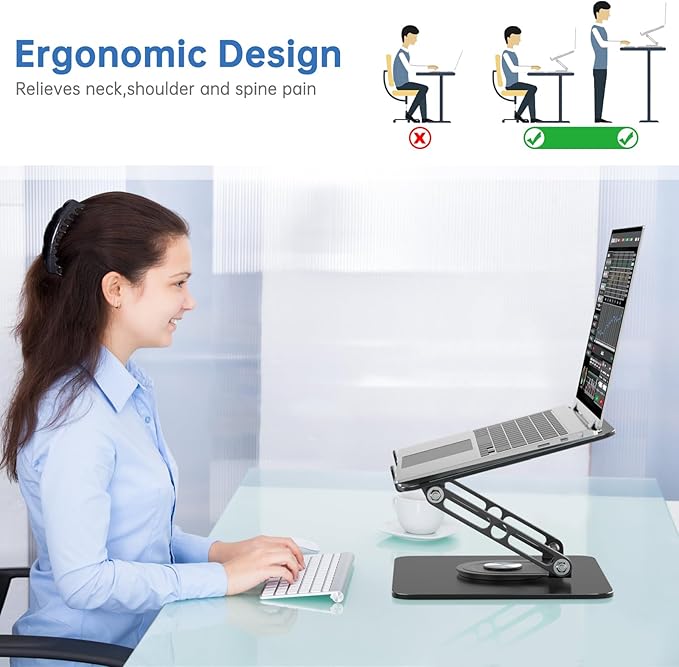 Laptop Stand for Desk Adjustable Computer Stand - Image 6