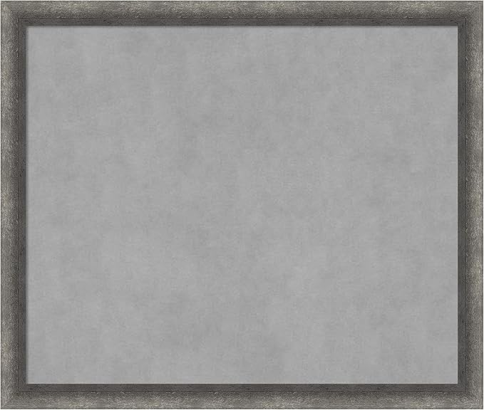 Amanti Art Grey Framed Magnetic Board 22x26 Medium Vision Board by AmantiArt