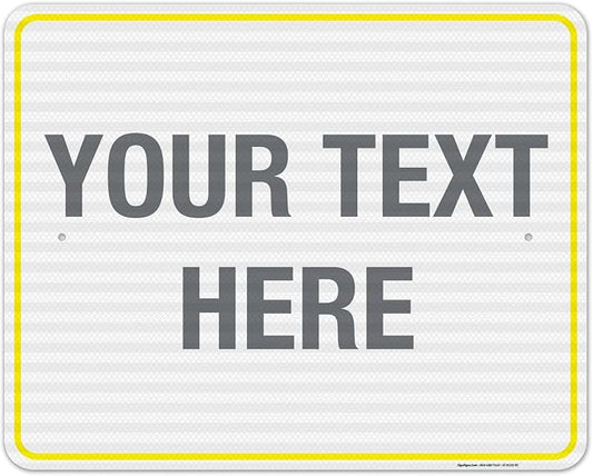 Personalized Custom Customize for Office, Delivery Yellow Sign, 24x30 Inches by SigoSigns