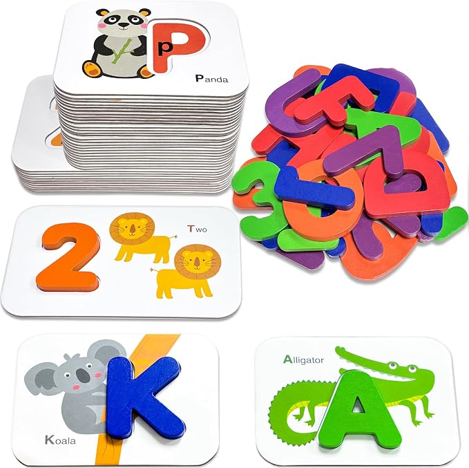 Gojmzo Alphabet Flash Cards, ABC Learning Toys by Gojmzo