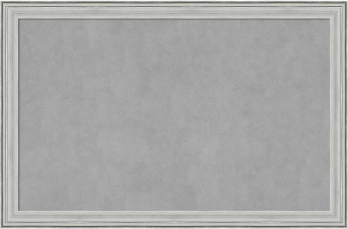 Amanti Art Silver Framed Magnetic Board 23x35 Large Vision Board by AmantiArt