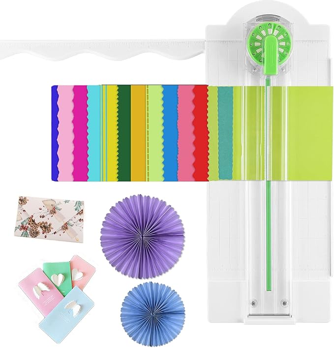 12-Shapes in 1 Craft Paper Edge Cutter, Paper Dial Trimmer Dial Trimmer by BAOFALI