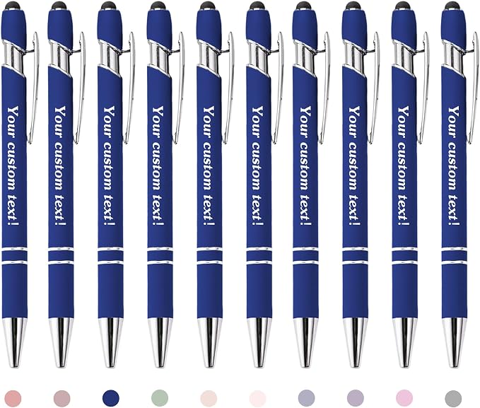 CRME Custom Engraved Ballpoint Pens Bulk Customized Metallic Printed Name Pens by Unknown