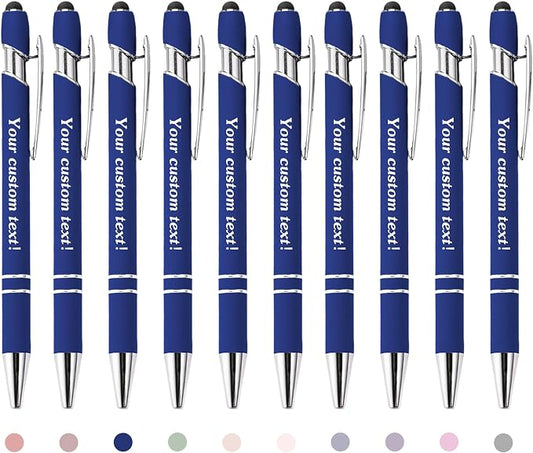 CRME Custom Engraved Ballpoint Pens Bulk Customized Metallic Printed Name Pens by Unknown