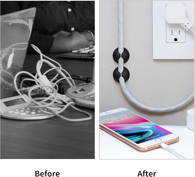 Flezoo Cord Holder Cable Holder, Desk or Mouse - Image 5