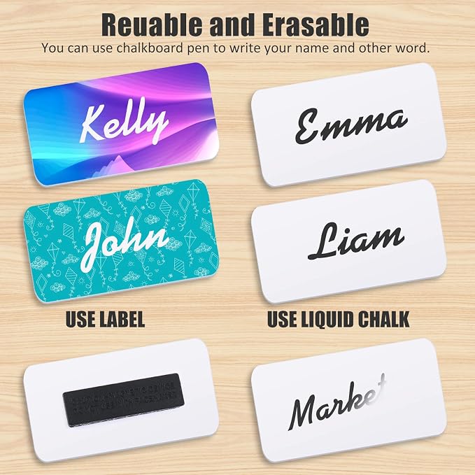 Chinco 30 Packs Magnetic Name Tags - Image 5