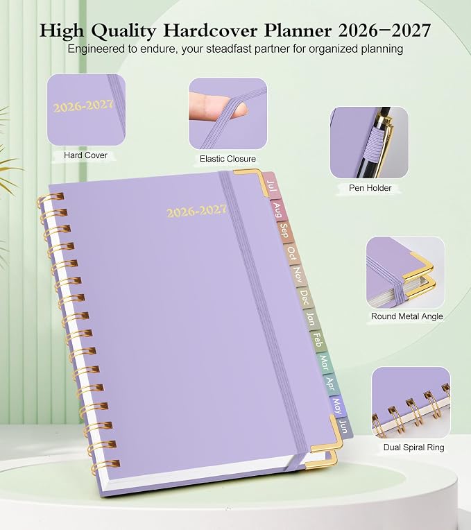 Academic Planner 2026-2027, Hardcover Weekly and Monthly Calendar Planner from - Image 4