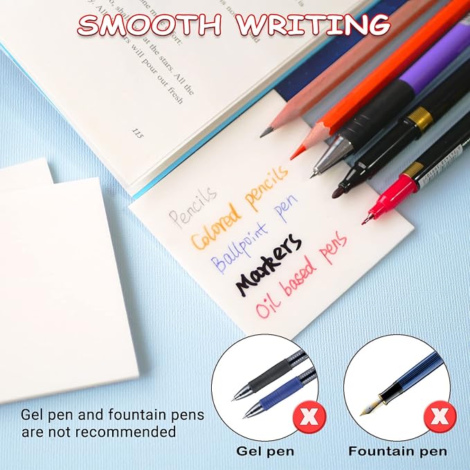 ENLUOM Transparent Sticky Notes - Image 3