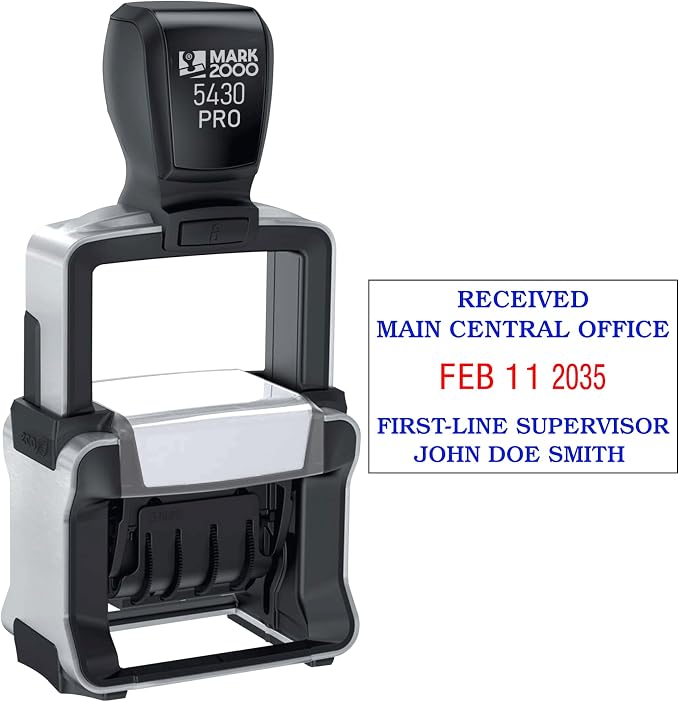 Mark 2000 5430 Professional Self Inking Date Stamp by Mark2000