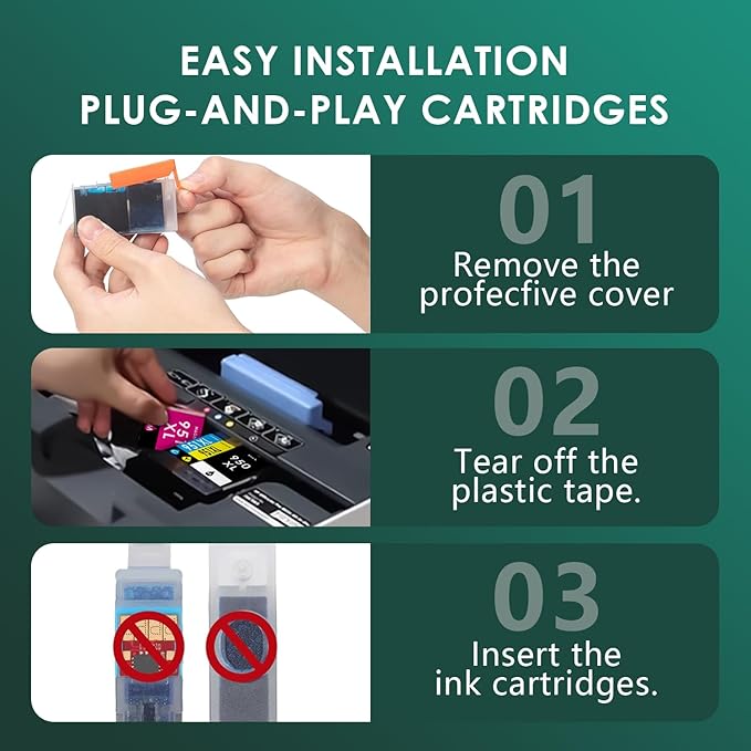 950XL 951XL Ink Cartridges Combo Pack Replacement for HP 950 951 XL for HP OfficeJet Pro 8600 8610 8630 8620 8615 8625 8100 276DW 251DW Printer,Black Cyan Magenta Yellow-DeskLoop Office