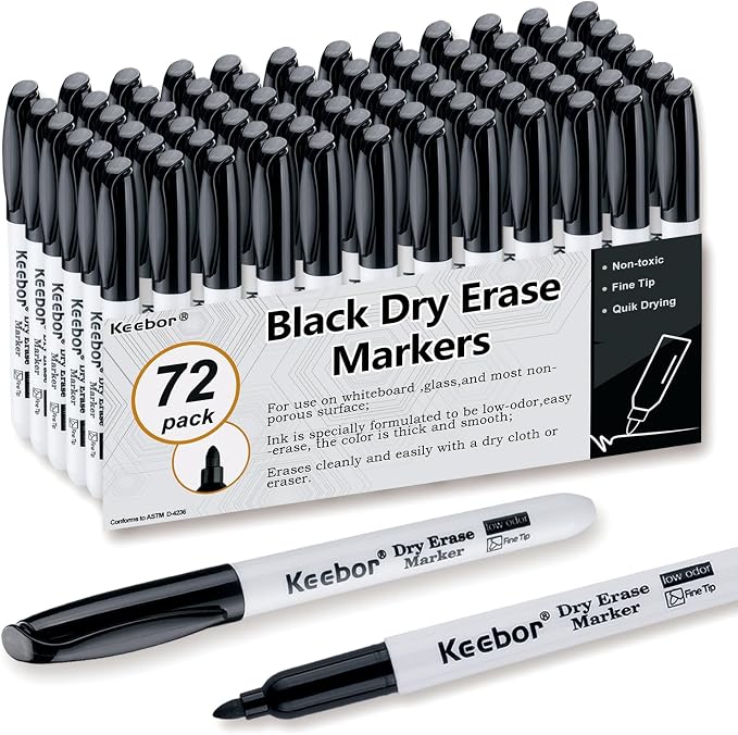 Keebor Fine Tip Dry Erase Markers by Keebor