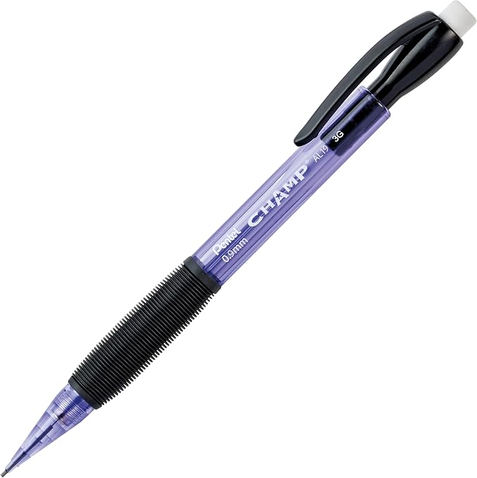 Pentel Champ Mechanical Pencil, Tinted Violet Barrel, Box of 12 - Image 2