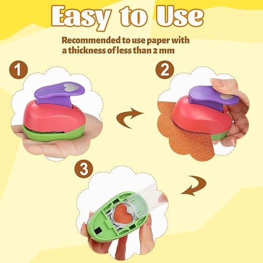 6 Pcs Colorful Craft Hole Punch - Image 4