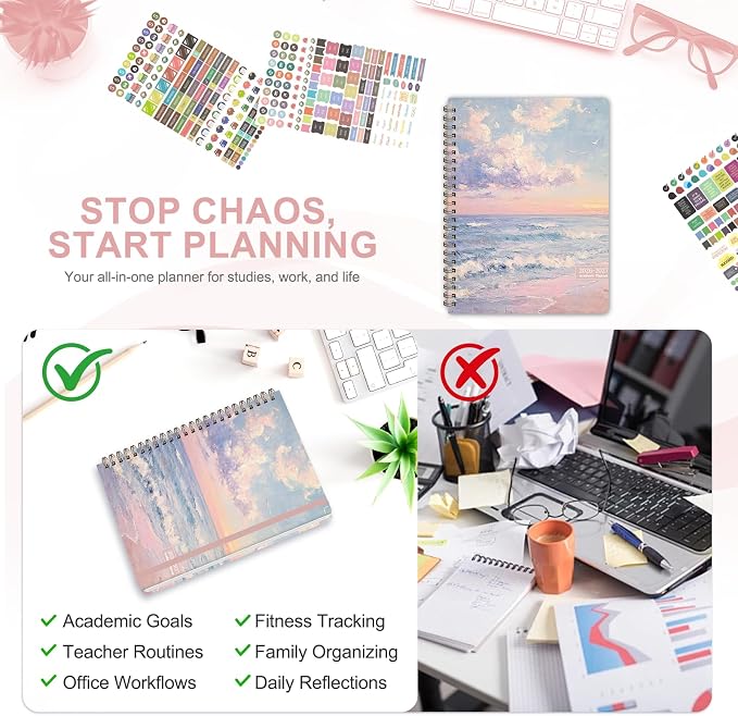 Planner 2026-2027, Weekly and Monthly Academic Year Calendar Planner, July 2026 - Image 6