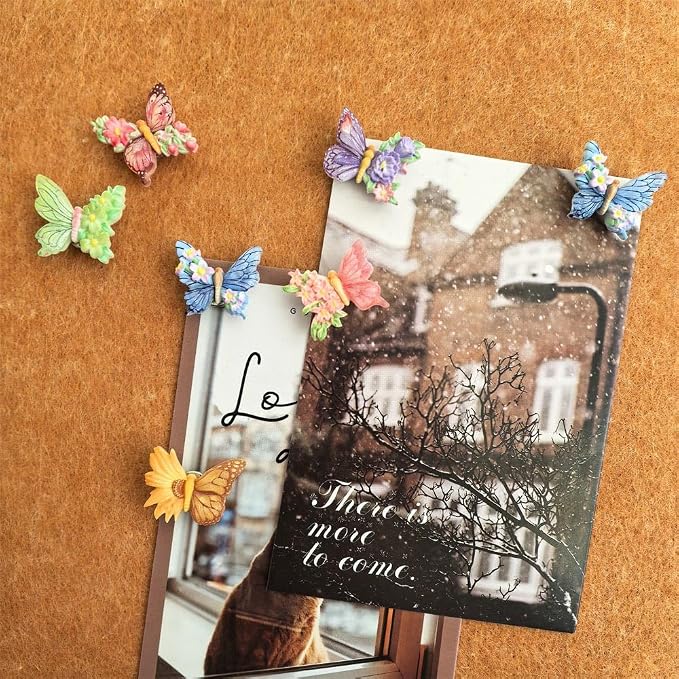 18pcs Decorative Cute Push Pins Flower Butterfly Thumbtacks Thumb Tacks Pushpins - Image 3