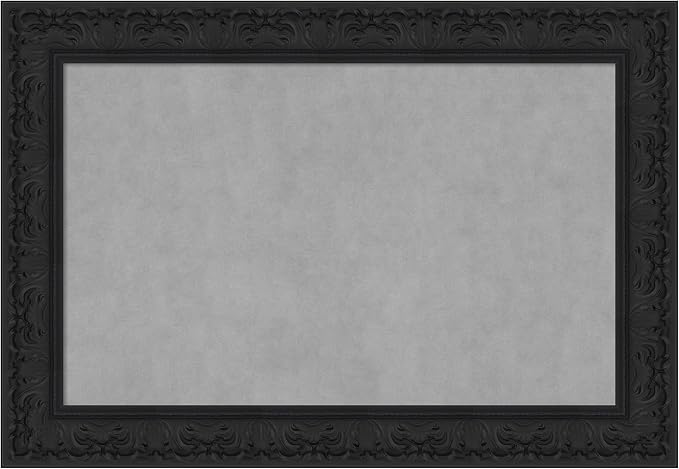 Amanti Art Black Framed Magnetic Board 27x39 Large Vision Board by AmantiArt